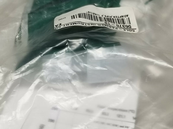 New Entegris Cole Parmer PFA 1/4"x1/4" Female Pipe Adapter 06376-13