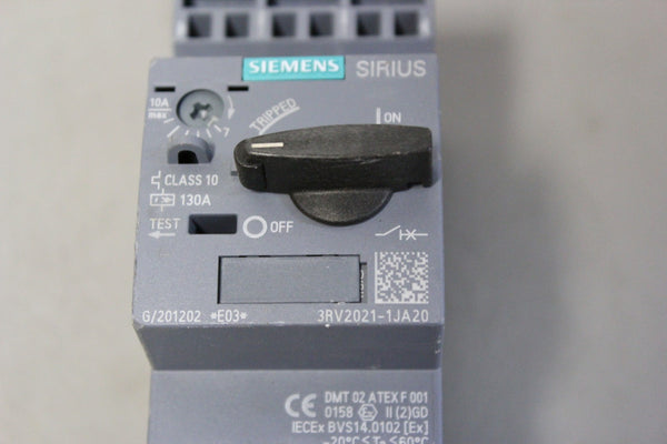 SIEMENS 3RV2021-1JA20 CIRCUIT BREAKER