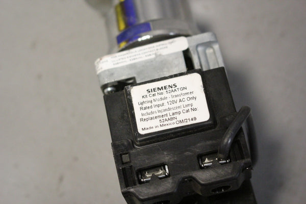 UNUSED SIEMENS ILLUMINATED CHROME PUSHBUTTON 52PP3G2U