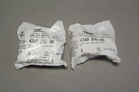 LOT OF 2 NEW JAEGER FICHE MAE CONNECTORS 4310-290-06