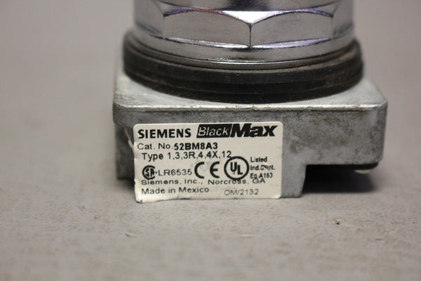 SIEMENS BLACK MAX 52BM8A3K TURQUOISE PUSHBUTTON