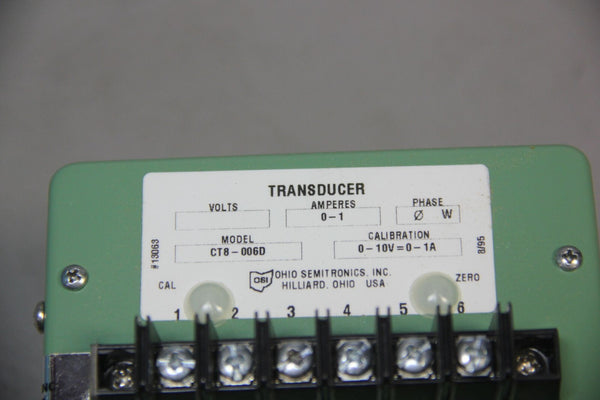 NEW OSI RMS CURRENT TRANSDUCER CT8-006D