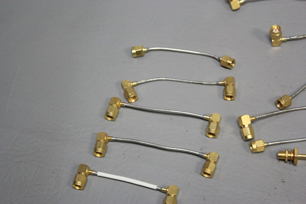 LOT OF 62 MISC. RF MICROWAVE CABLES