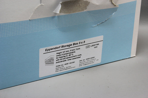 2- Eppendorf 0030140591 Storage Box 3 x 3
