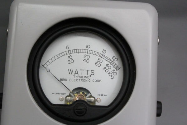 BIRD THRULINE WATTMETER MODEL 43 50 ohm WITH 1000H ELEMENT