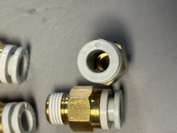 8- SMC Pneumatics KQ2H06-01S 6mm x 1/8" RPT Straight One Touch Fitting