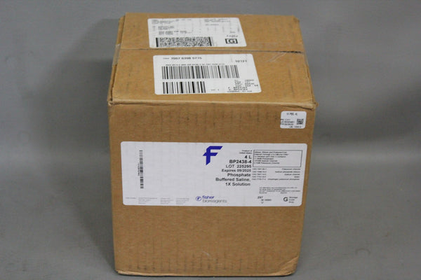 4 LITERS OF NEW FISHER PHOSPHATE BUFFERED SALINE SOLUTION 1X SOLUTION BP2438-4