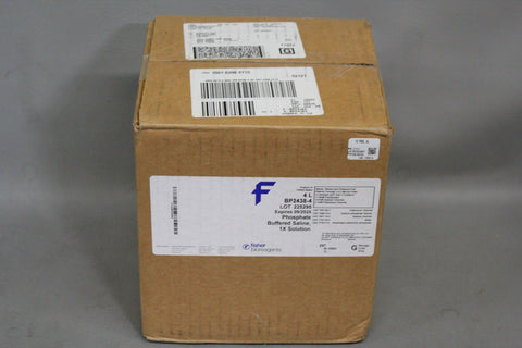4 LITERS OF NEW FISHER PHOSPHATE BUFFERED SALINE SOLUTION 1X SOLUTION BP2438-4