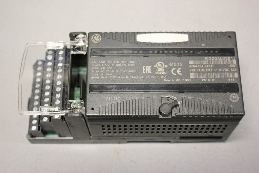 GE FANUC VERSAMAX PLC MODULE WITH CARRIER  IC200ALG261J IC200CHS022