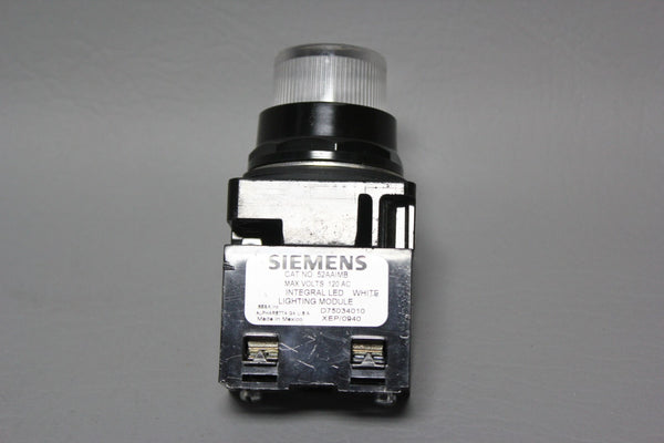 SIEMENS BLACK MAX CLEAR PILOT LIGHT 52BL4MA W/ 52AAIMB
