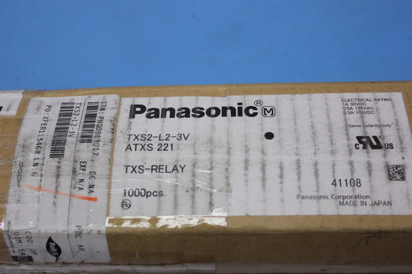 40  Panasonic Through Hole Mount Relay Dpdt 1a 3v TXS2-L2-3V