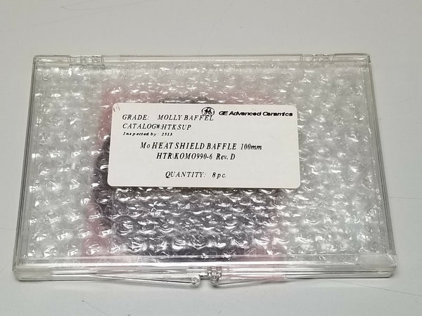 8pcs New GE Ceramics 100mm Mo Heat Shield Baffle Molly Baffel 
