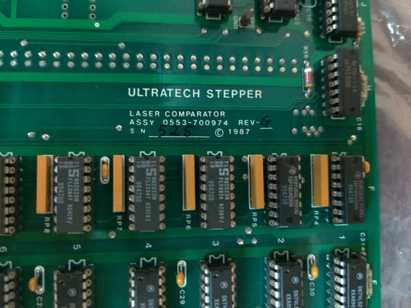 Ultratech Stepper Laser Comparator Control Board 0553-700974 Rv G