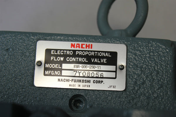 NEW NACHI ELECTRO PROPORTIONAL FLOW CONTROL VALVE ESR-G06-250-11