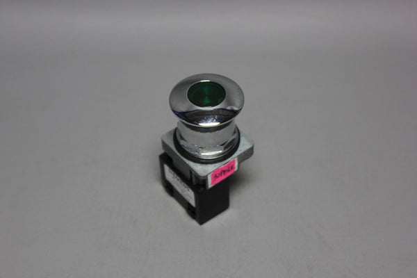 SIEMENS GREEN ILLUMINATED MUSHROOM HEAD PUSH PULL BUTTON 52PP2L3 W/O 52BJK