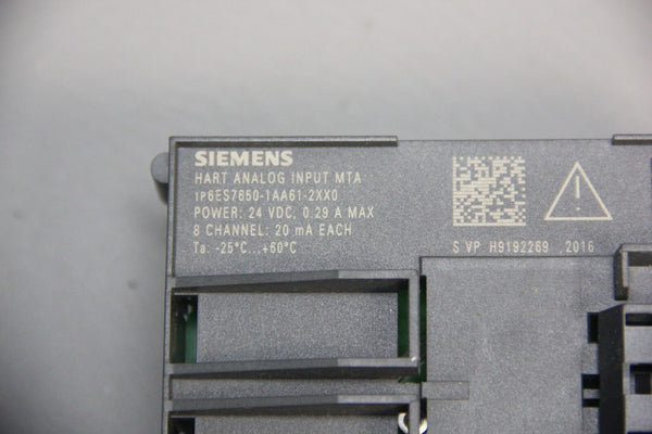 SIEMENS HART ANALOG INPUT MODULE 6ES7 650-1AA61-2XX0