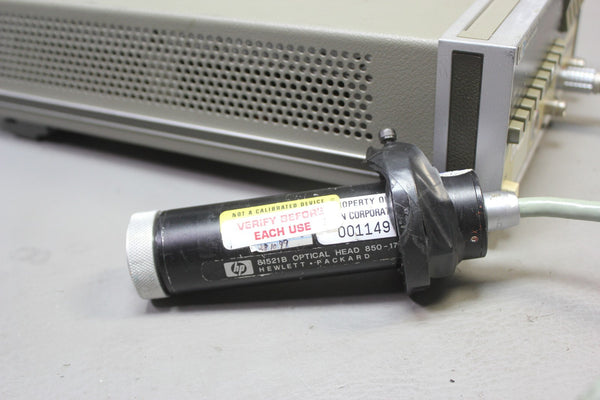 HP  OPTICAL AVERAGE POWER METER WITH OPTICAL HEAD 8152A & 81521B
