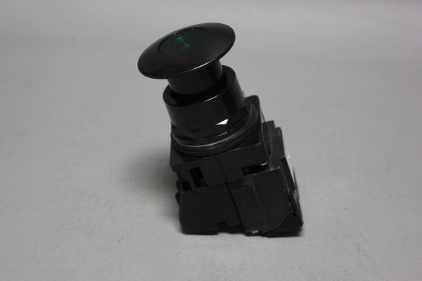 SIEMENS ILLUMINATED GREEN MUSHROOM HEAD PUSH PULL BUTTON 52BP2G3A, 52AATG, 52BJK