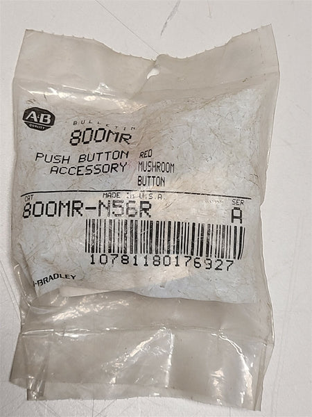 NEW ALLEN BRADLEY RED MUSHROOM BUTTON CAP 800MR-N56R SER.A