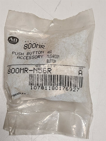 NEW ALLEN BRADLEY RED MUSHROOM BUTTON CAP 800MR-N56R SER.A