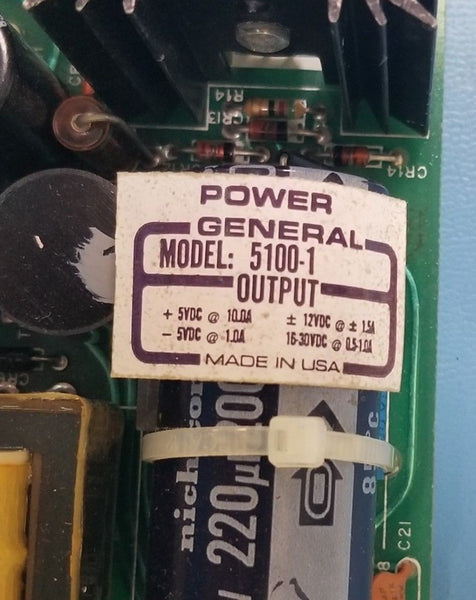 New Power General Model 5100-1 Power Supply +5/-5V 12V 16-30V DC 10A/1A/1.5A