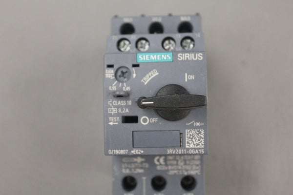 SIEMENS 3RV2011-0GA15 CIRCUIT BREAKER
