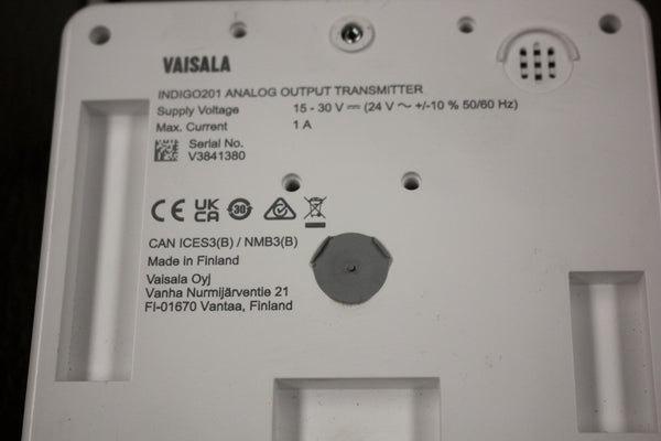 VAISALA  ANALOG OUTPUT TRANSMITTER INDIGO201