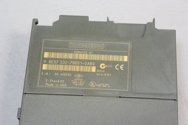 SIEMENS  PLC MODULE  P/N: 6ES7 332-7ND01-0AB0