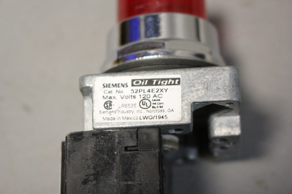 UNUSED SIEMENS PILOT LIGHT MODULE 52PL4E2XY