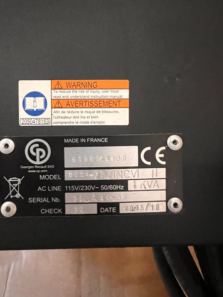 CP GEORGES RENAULT SPINDLE CONTROLLER 8284-/TwinCVI II