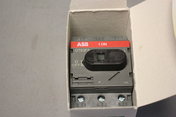 NEW ABB DISCONNECTOR SWITCH 1SCA105332R1001 OT63F3