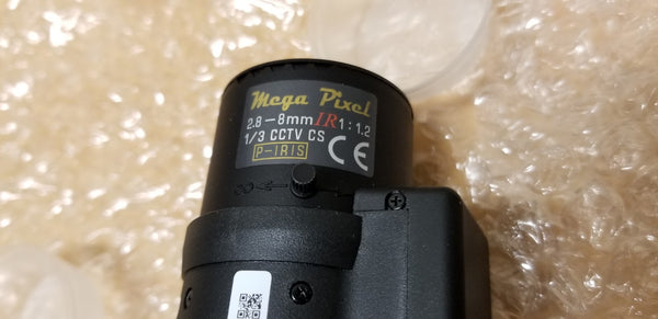 Mega Pixel 2.8-8mm IR 1/3 CCTV CS P-Iris Security Camera Lens 