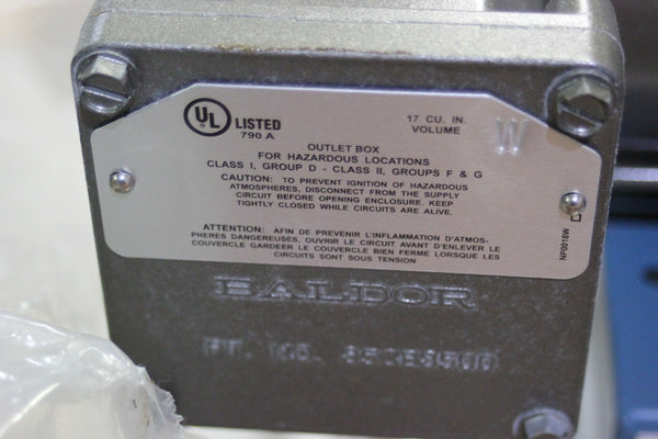 NEW TWIN CITY FAN & BLOWER VENTILATION SYSTEM WITH BALDOR MOTOR SAM 24