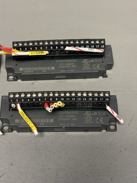 4- GE Fanuc IC200TBM002C 18 Point I/O Carrier Auxiliary Box