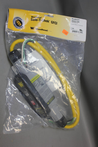 NEW WOODHEAD SAFE-T-CHEK GFCI  20051-0M