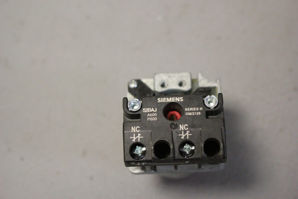 UNUSED SIEMENS RED PUSHBUTTON 52PM8B2J