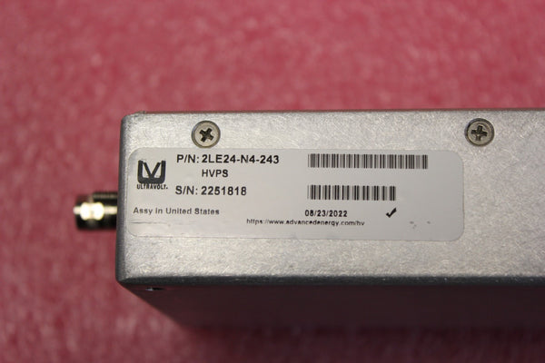 ULTRAVOLT LE SERIES HIGH VOLTAGE POWER SUPPLY 2LE24-N4-243 HVPS