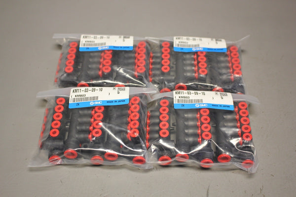 NEW SMC KM11-03-09-10 PNEUMATIC MANIFOLD 2 INPUTS 10 OUTPUTS  20PCS