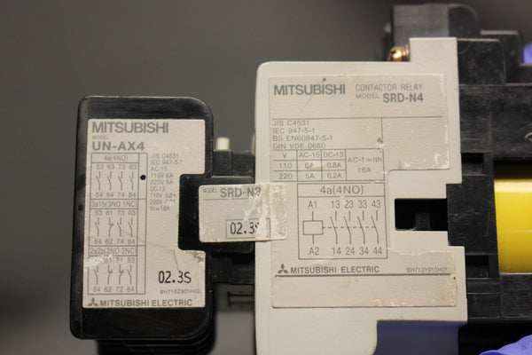 MITSUBISHI CONTACTOR WITH AUXILARY CONTACT BLOCK UN-AX4