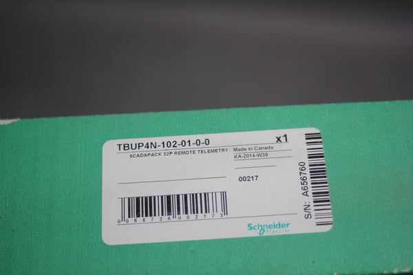 NEW SCHNEIDER SCADAPACK 32P REMOTE TELEMETRY MODULE TBUP4N-102-01-0-0F