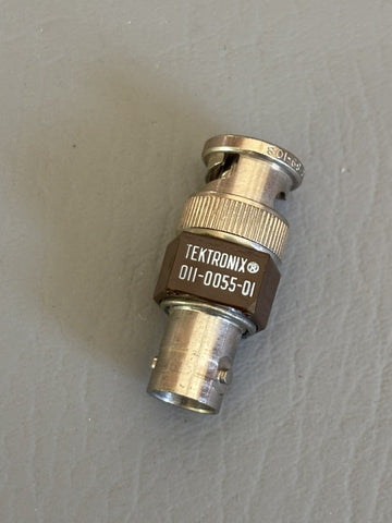 Tektronix 011-0055-01  DC to 500 MHz, 75 Ohm, BNC, Feedthru Termination