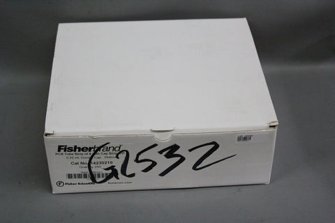 250 NEW FISHER PCR TUBE STRIP OF 8 WITH CAP STRIP PP 0.25ml DOMED CAP 14230210