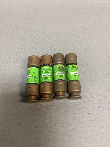 LOT OF 4 FUSETRON FUSES FRN-R-30