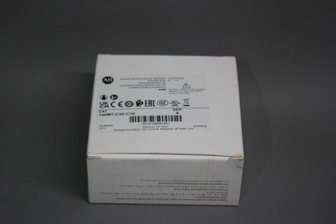 NEW ALLEN BRADLEY MOTOR PROTECTOR/CIRCUIT BREAKER 140MT-C3E-C10 A