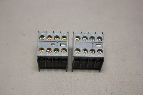 LOT OF 2 SIEMENS 3RH2911-1FA40 AUX CONTACTS