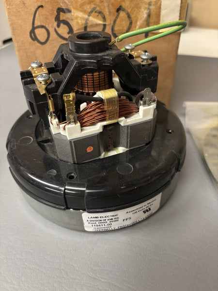Lamb Electric Ametek Vacuum Motor 119411-00 Model 65001