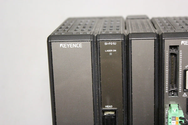 KEYENCE LASER DISPLACEMENT METER W/ SPECTROSCOPY UNIT SI-F1001 & SI-F01U