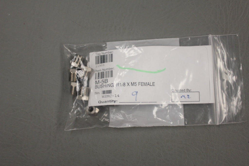 PACK OF 9 M-5B BUSHING FEMALE FITTINGS