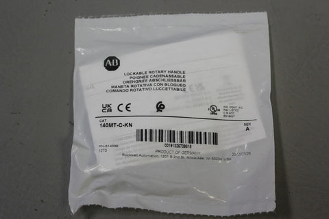 NEW LOT OF 10 ALLEN BRADLEY LOCKABLE ROTARY HANDLES P/N: 140MT-C-KN A sealed