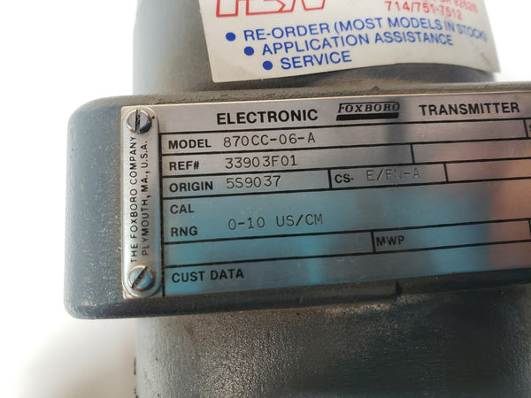 Foxboro Electronic Transmitter  870CC-06-A